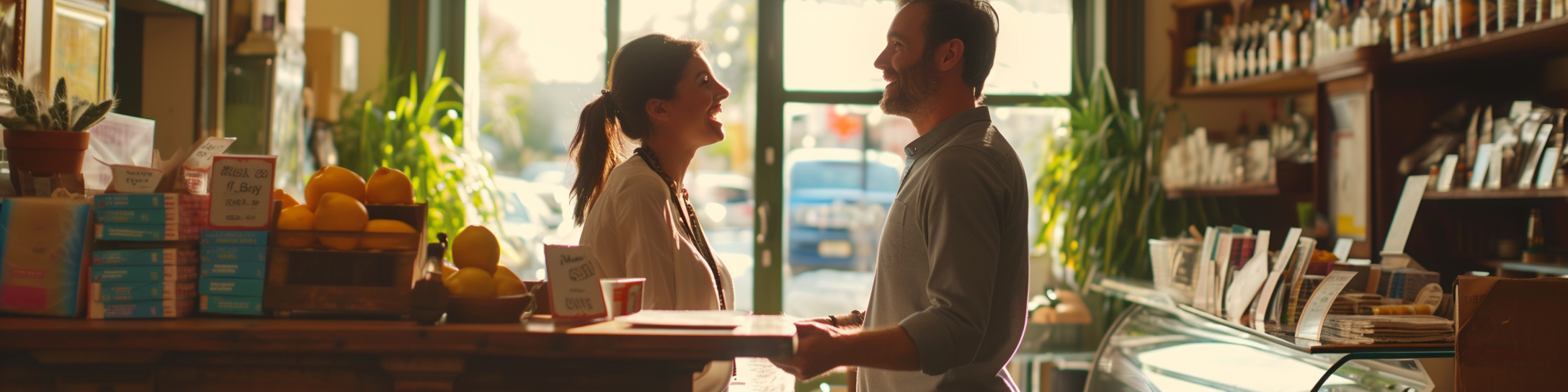 happy small business owners